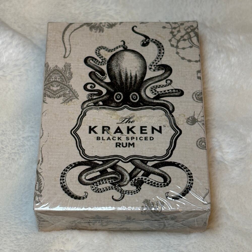 The KRAKEN Playing Cards Deck Black Spiced Rum Factory Sealed New 2013